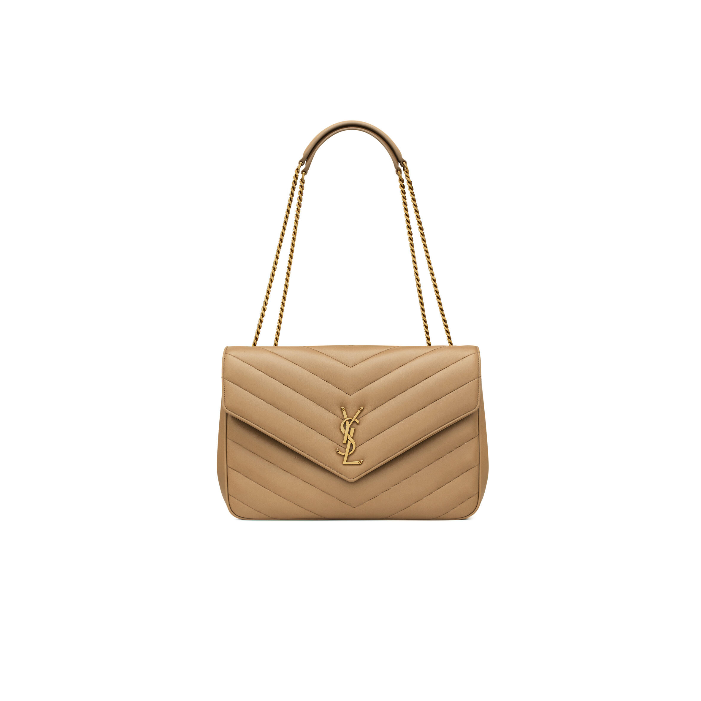 Y51 LOULOU LARGE IN MATELASSÉ LAMBSKIN 803541AAEAX2357 (32*22*10cm)
